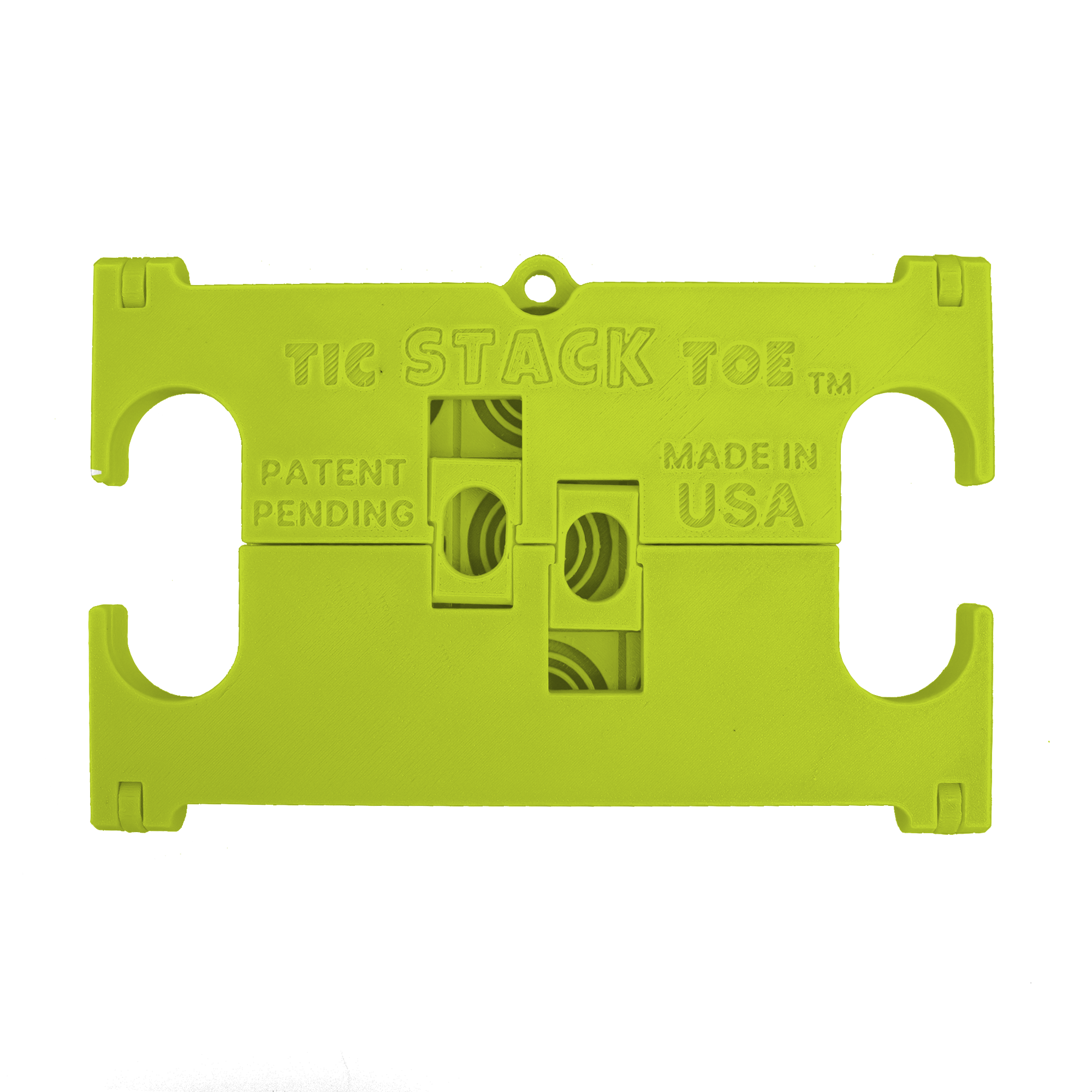 Tic STACK Toe LulzBot Green board folded