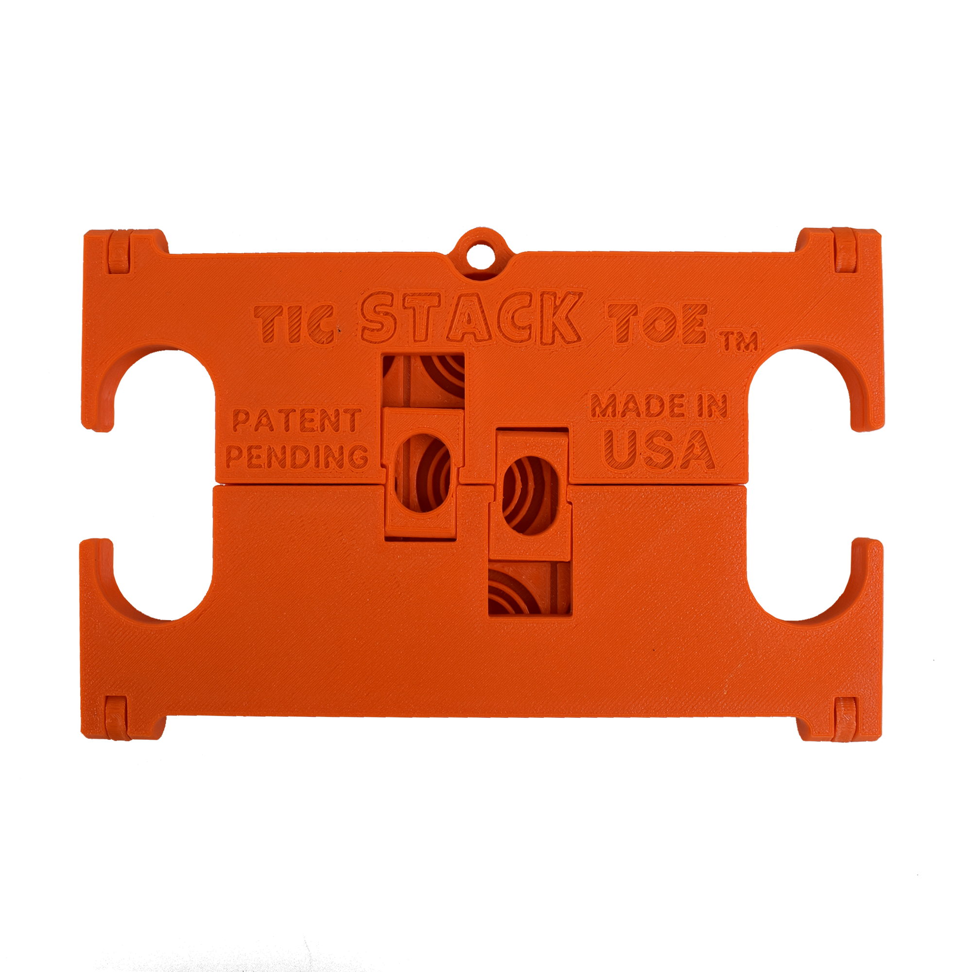 Tic STACK Toe Orange board folded