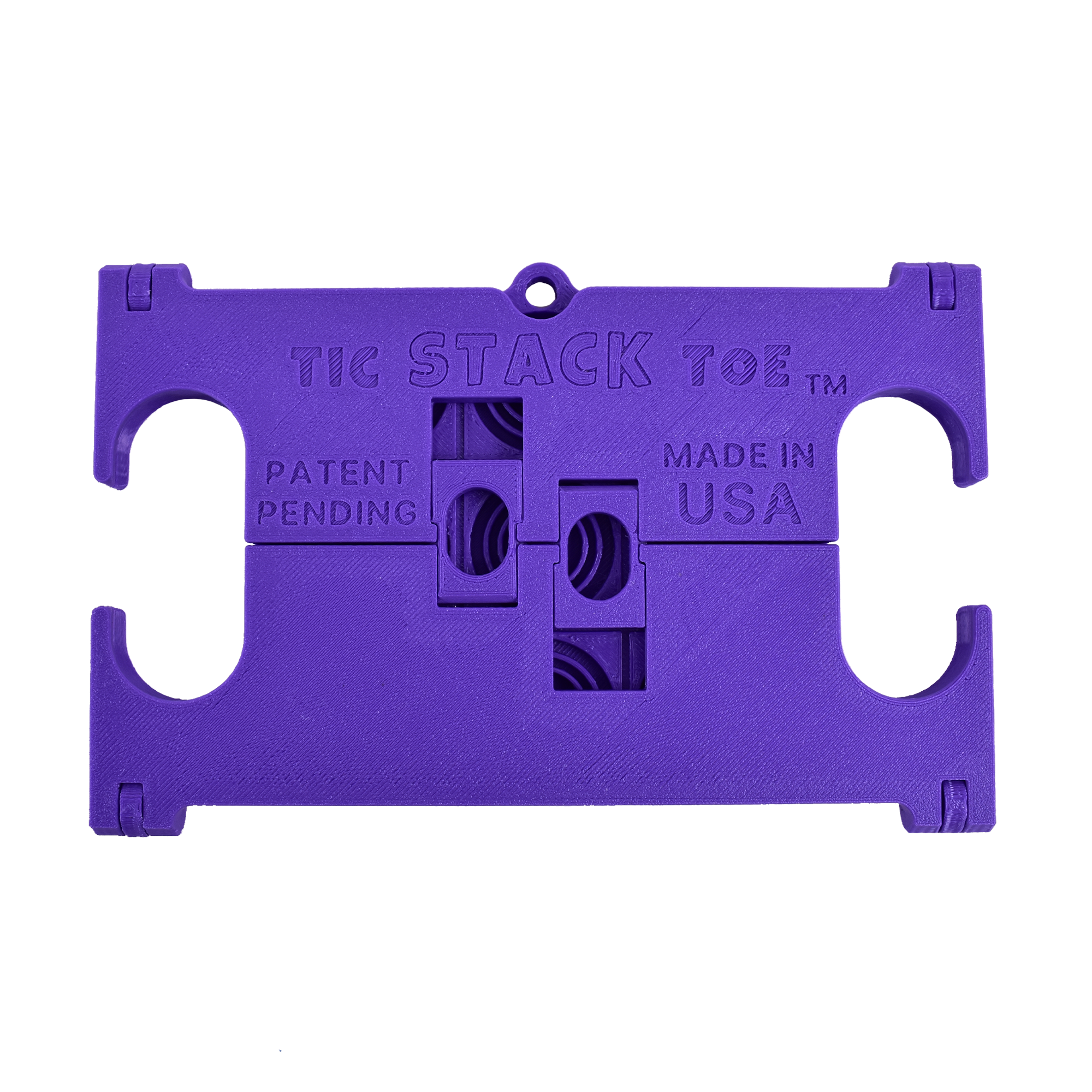 Tic STACK Toe Game Board (violet) Folded.